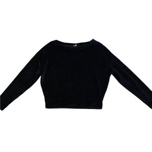 Z Supply cropped black sweater